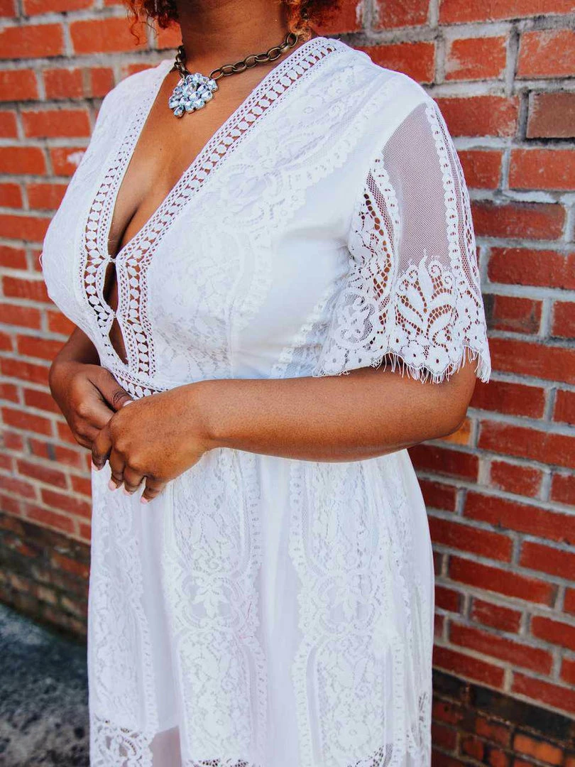 D & J Industries Nobody But You Dress - White 6 D & J Industries Nobody But You Dress - White