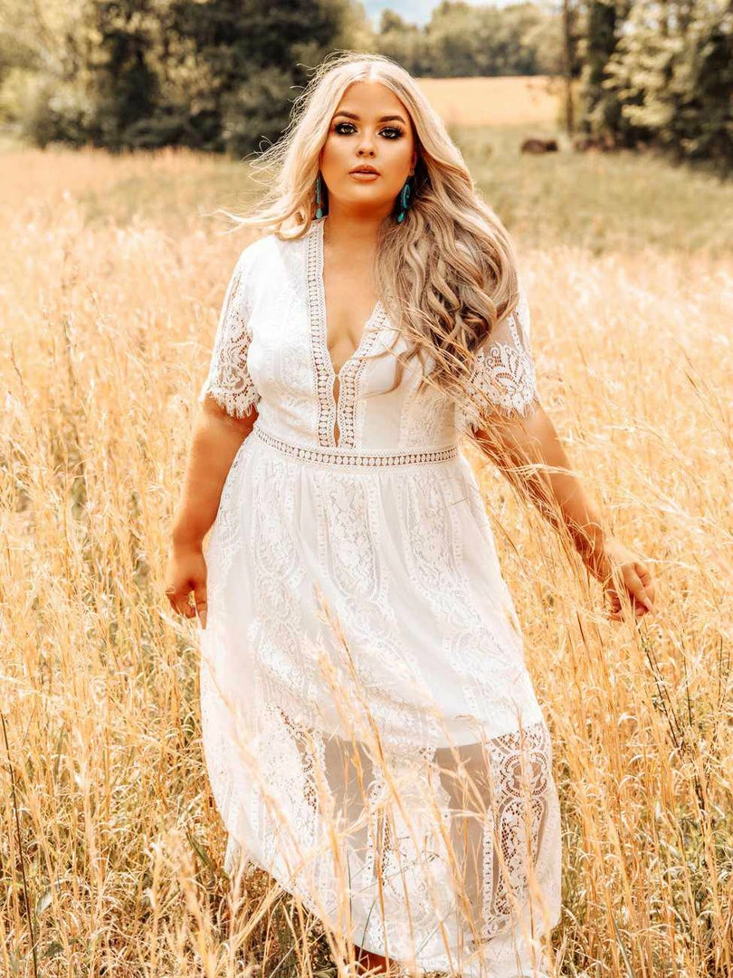 D & J Industries Nobody But You Dress - White 3 D & J Industries Nobody But You Dress - White