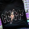 Bling-A-Gogo Mama Lightning Patch T-shirt - Black New Arrivals 2 Bling-A-Gogo Mama Lightning Patch T-shirt - Black New Arrivals