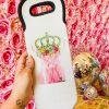 4B Custom Designs LLC Pink Princess Highland Wine Bottle Koozie 2 4B Custom Designs LLC Pink Princess Highland Wine Bottle Koozie
