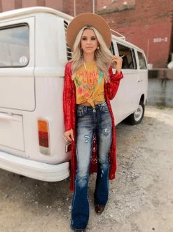 Dongguan Haohoo Clothing CO., Ltd Pre-Orders PREORDER The Royal Sequin Duster - Red 15 Dongguan Haohoo Clothing CO., Ltd Pre-Orders PREORDER The Royal Sequin Duster - Red