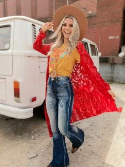 Dongguan Haohoo Clothing CO., Ltd Pre-Orders PREORDER The Royal Sequin Duster - Red 14 Dongguan Haohoo Clothing CO., Ltd Pre-Orders PREORDER The Royal Sequin Duster - Red