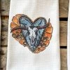 Miss Mud Pie Crooked Horn And Heart Hand Towel