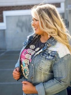 Dongguan Haohoo Clothing CO., Ltd The Jean Jacket - Light Sequin 9 Dongguan Haohoo Clothing CO., Ltd The Jean Jacket - Light Sequin