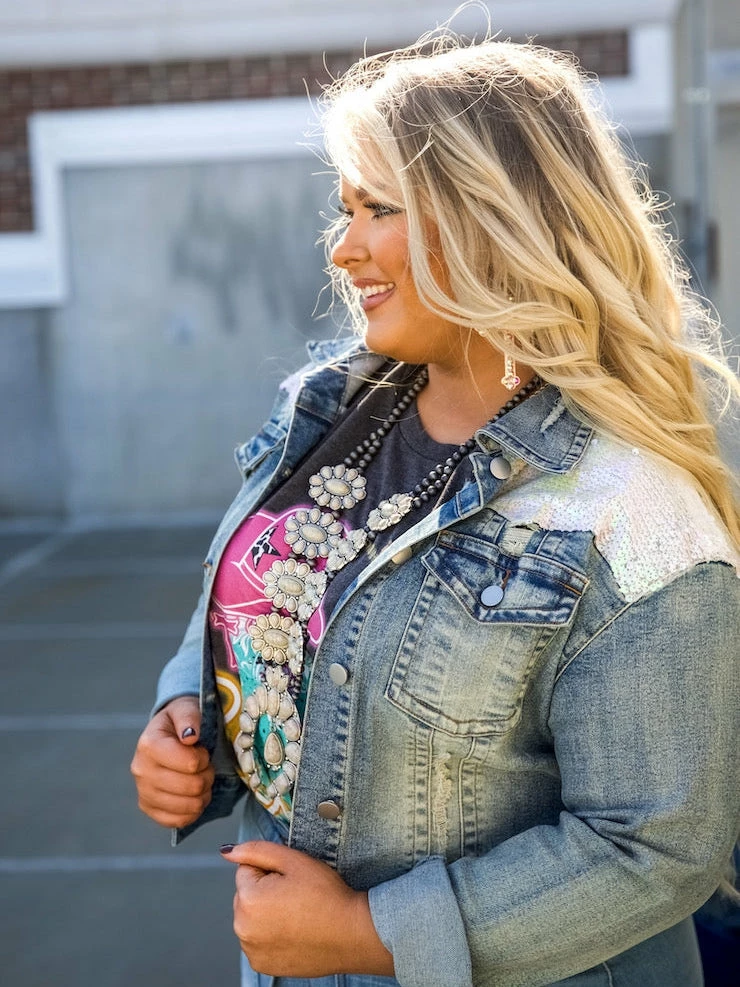 Dongguan Haohoo Clothing CO., Ltd The Jean Jacket - Light Sequin 6 Dongguan Haohoo Clothing CO., Ltd The Jean Jacket - Light Sequin