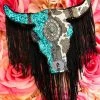 Southern Custom Designs Accessories Sassy Steer Concho Fringe Freshie