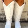 Prachi Leather PREORDER Loretta Boot - White - Wide Calf 1 Prachi Leather PREORDER Loretta Boot - White - Wide Calf