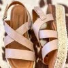 Olem Shoe Corporation Better In Nude Sandal Platform
