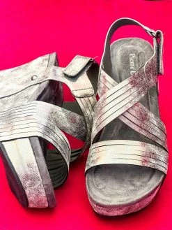 Olem Shoe Corporation New Arrivals Perfectly Pewter Wedge