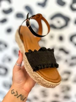 Olem Shoe Corporation I'm The Only Wedge You Need - Black New Arrivals