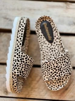 Olem Shoe Corporation Foxy Sandal Slides - Cheetah Print