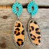 Southern Grace Dangly Oval Turquoise Earrings New Arrivals 2 Southern Grace Dangly Oval Turquoise Earrings New Arrivals