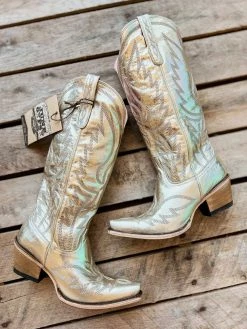 Lane Boots Nighthawk Boot By Lane - Champagne Metallic New Arrivals