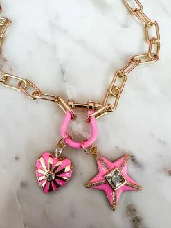 Treasure Jewels, Inc. Good Luck HorseShoe Pink Charms New Arrivals