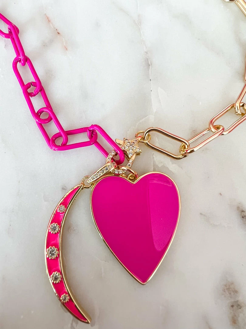 Treasure Jewels, Inc. Sweetheart Pink Moon Necklace 3 Treasure Jewels, Inc. Sweetheart Pink Moon Necklace