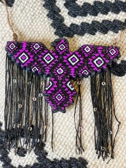 Southern Custom Designs Accessories Purple Aztec Thunderbird Fringe Freshie
