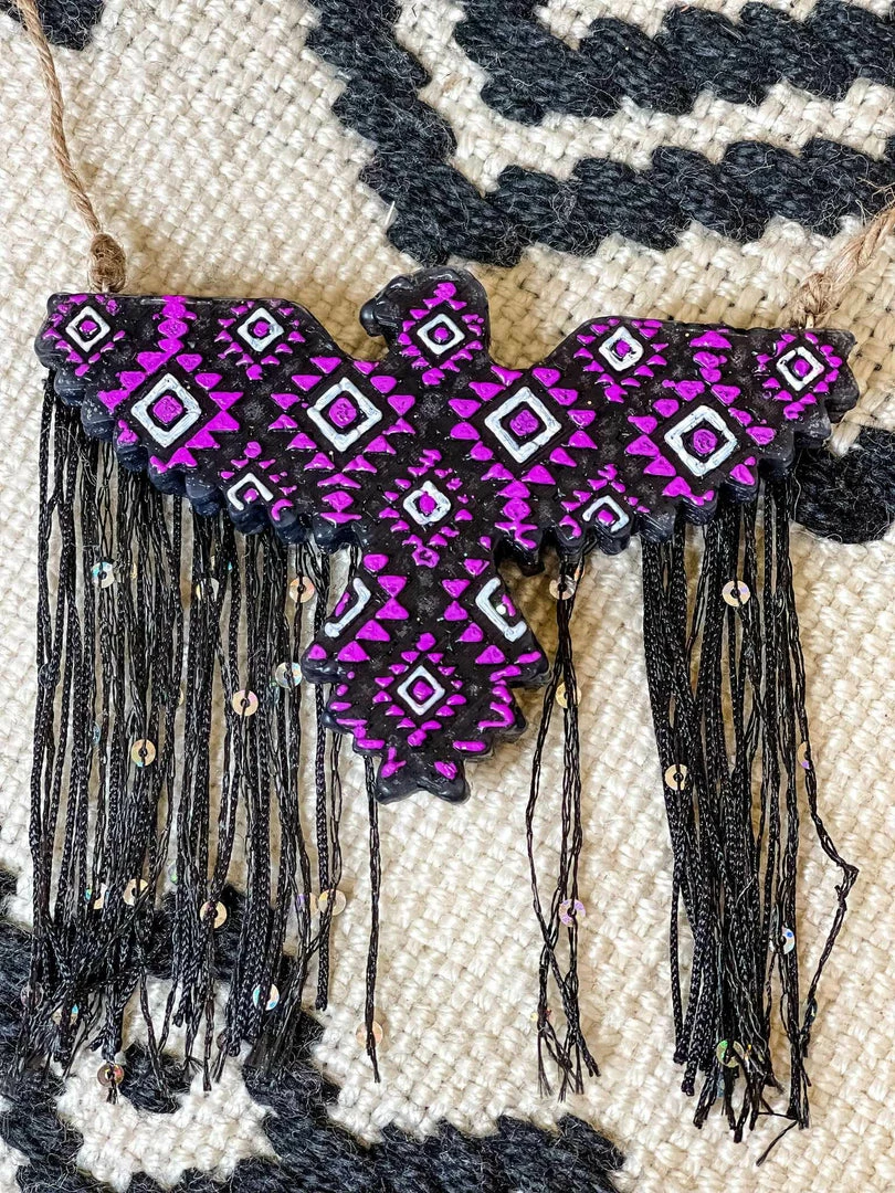 Southern Custom Designs Accessories Purple Aztec Thunderbird Fringe Freshie 3 Southern Custom Designs Accessories Purple Aztec Thunderbird Fringe Freshie