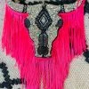 Southern Custom Designs New Arrivals Sassy Silver Steer Neon Fringe Freshie 1 Southern Custom Designs New Arrivals Sassy Silver Steer Neon Fringe Freshie