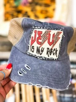 Raisin Arrows Accessories Jesus Is My Rock Hat
