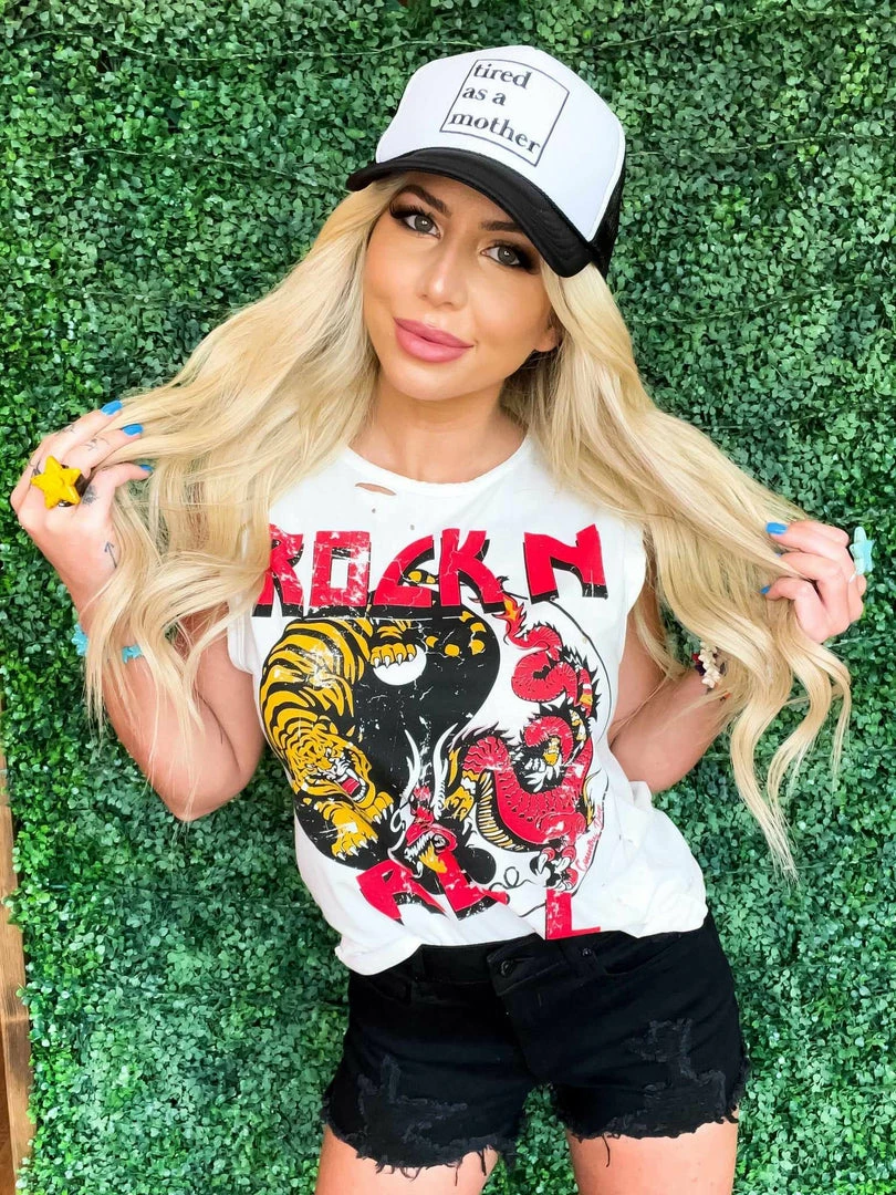 Country Deep Clothing Rock N Roll Distressed Tank 4 Country Deep Clothing Rock N Roll Distressed Tank