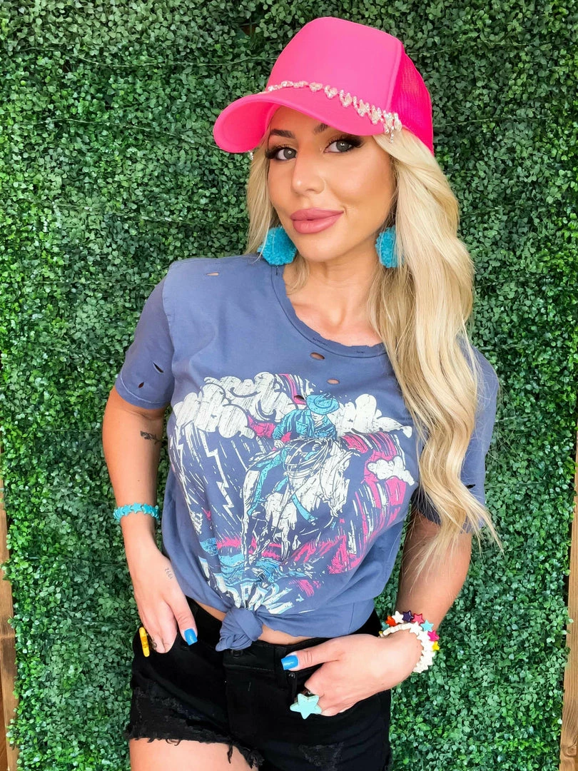 Country Deep Thunder Rolls Distressed Tee 4 Country Deep Thunder Rolls Distressed Tee