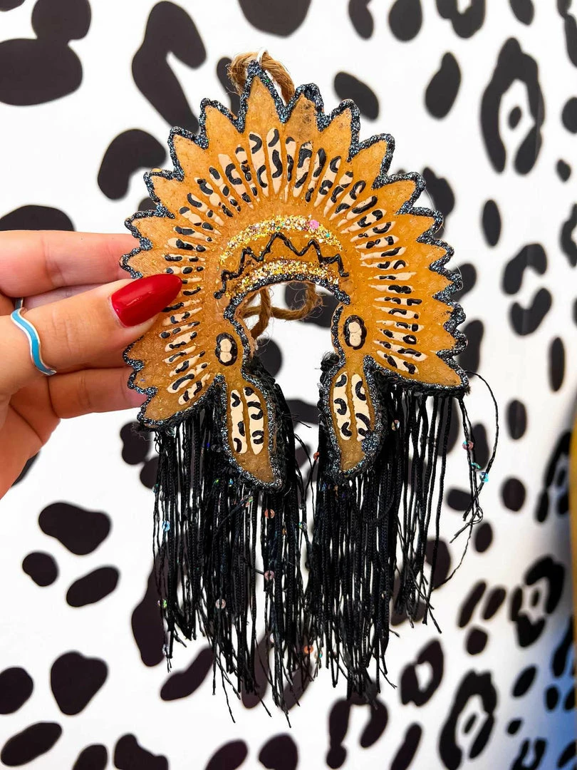 Southern Custom Designs New Arrivals Leopard Headdress Fringe Freshie 3 Southern Custom Designs New Arrivals Leopard Headdress Fringe Freshie