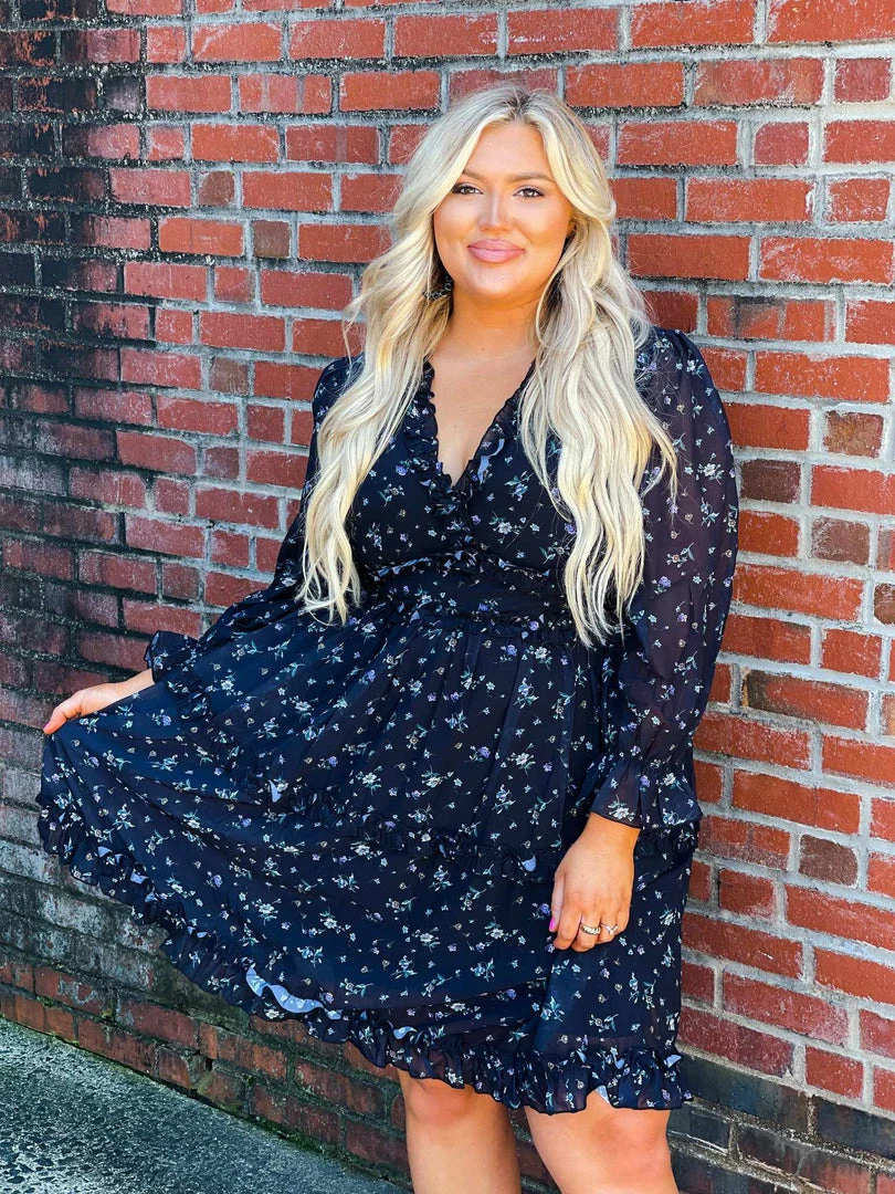 Southern Fried Chics Sale! Popping Lavender Dress - Black 3 Southern Fried Chics Sale! Popping Lavender Dress - Black