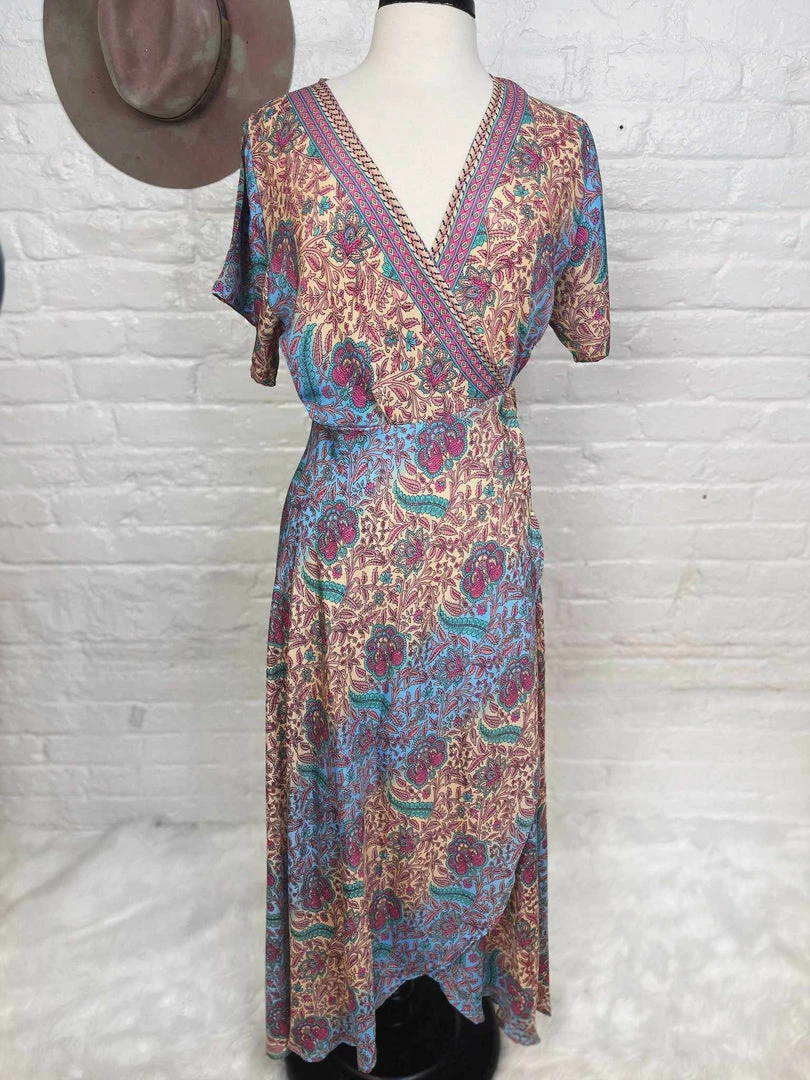 Fashion Fuse Print Wrap Dress - Pink Sale! 3 Fashion Fuse Print Wrap Dress - Pink Sale!