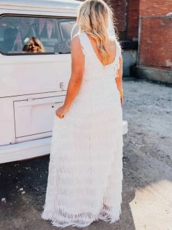 D & J Industries Promise Forever Dress Long - White 9 D & J Industries Promise Forever Dress Long - White