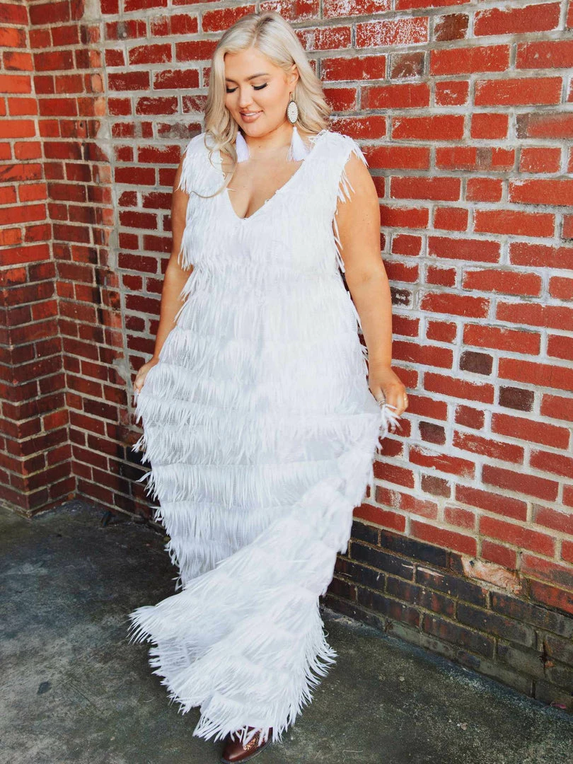 D & J Industries Promise Forever Dress Long - White 7 D & J Industries Promise Forever Dress Long - White