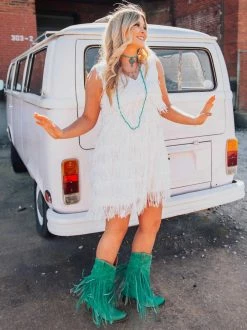 D & J Industries Promise Forever Dress - White