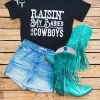 Miss Mud Pie Raisin My Babies To Be Cowboys Tees