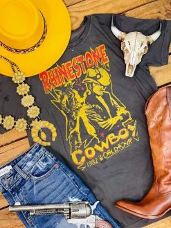 Country Deep Clothing Rhinestone Cowboy 80s Distressed Tee 8 Country Deep Clothing Rhinestone Cowboy 80s Distressed Tee