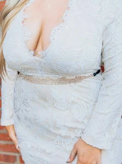 Luxe Apparel Rhinestone Crowning Moment Belt - Black Ribbon With Gold Sale!