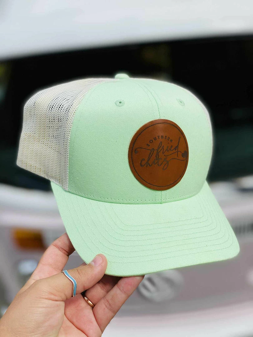 FayCo Accessories SFC Leather Patch Logo Hat - Mint 3 FayCo Accessories SFC Leather Patch Logo Hat - Mint