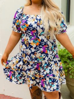 D & J Industries Co., LTD. PREORDER Navy Pushing Petals Dress Pre-Orders