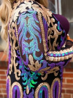 Dongguan Haohoo Clothing CO., Ltd PREORDER The Royal Sequin Duster - Peacock And Gold Pre-Orders