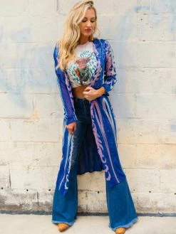 Dongguan Haohoo Clothing CO., Ltd Pre-Orders PREORDER The Royal Sequin Duster - Royal Blue And Silver