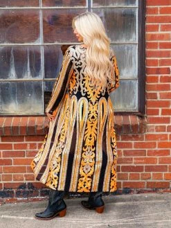 Dongguan Haohoo Clothing CO., Ltd Pre-Orders PREORDER The Royal Sequin Duster - Orange And Gold