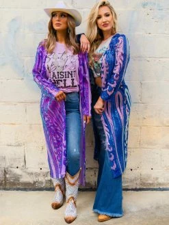Dongguan Haohoo Clothing CO., Ltd PREORDER The Royal Sequin Duster In Purple