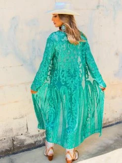 Dongguan Haohoo Clothing CO., Ltd Pre-Orders PREORDER The Royal Sequin Duster - Ocean Green