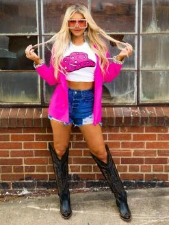 Dongguan Haohoo Clothing CO., Ltd Pink Cadillac Blazer New Arrivals