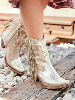 Lane Boots New Arrivals Spirit Animal Shortie - Champagne Metallic