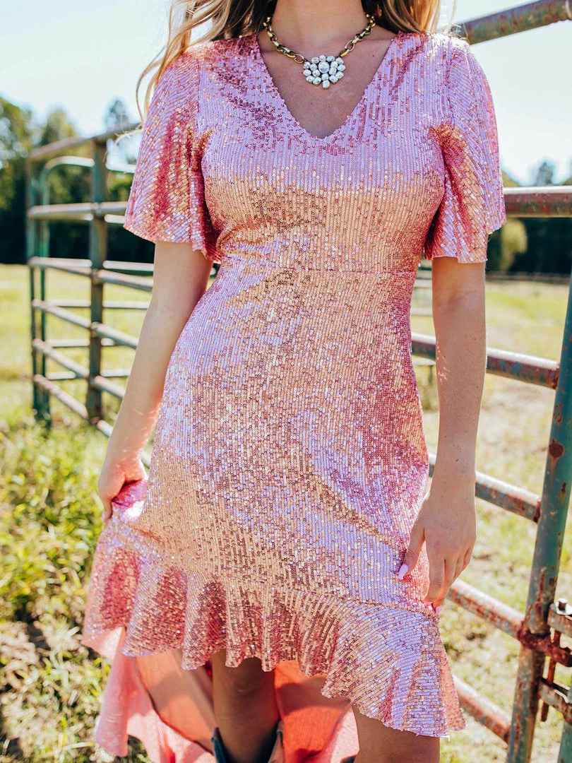 D & J Industries Southern Sweetheart High Low Dress - Cinnamon Sale! 3 D & J Industries Southern Sweetheart High Low Dress - Cinnamon Sale!