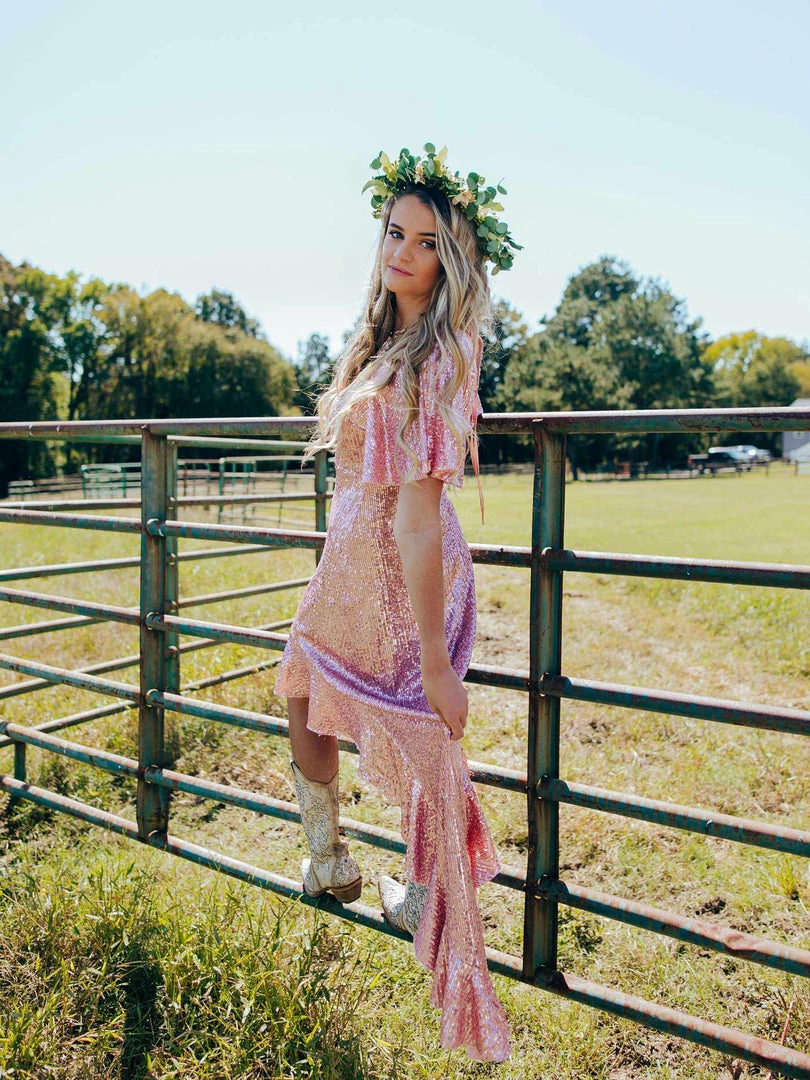 D & J Industries Southern Sweetheart High Low Dress - Cinnamon Sale! 6 D & J Industries Southern Sweetheart High Low Dress - Cinnamon Sale!