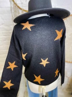 Southernfriedchics Store 6 Peach Love CA Star Sweater