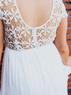 D & J Industries Sale! Summer Nights Dress - White