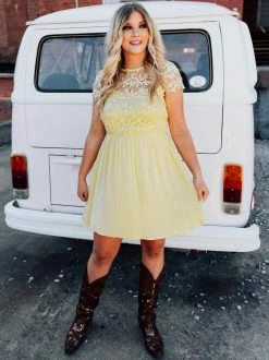 D & J Industries Summer Nights Dress - Yellow 17 D & J Industries Summer Nights Dress - Yellow