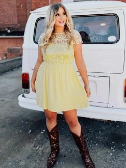 D & J Industries Summer Nights Dress - Yellow 18 D & J Industries Summer Nights Dress - Yellow