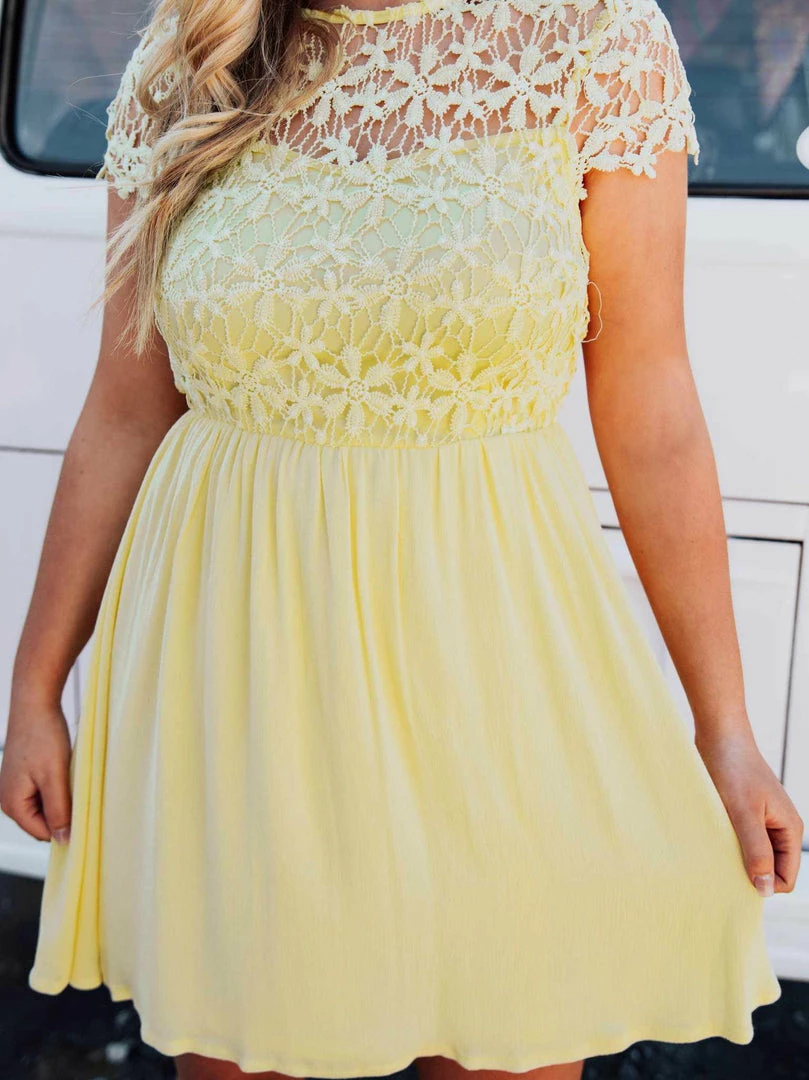 D & J Industries Summer Nights Dress - Yellow 11 D & J Industries Summer Nights Dress - Yellow